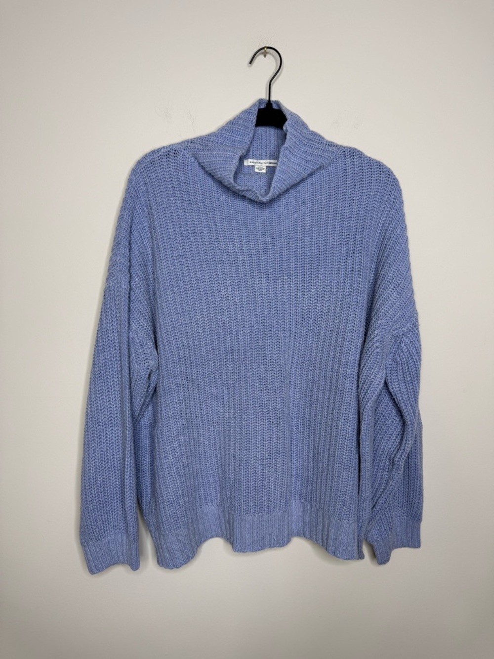 American Eagle blue turtleneck sweater